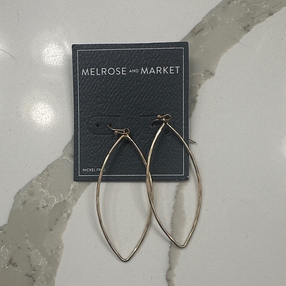 Melrose and Market Gold Teardrop Earrings